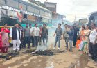 जशपुर: नकटी गांव के प्रभावित परिवारों के समर्थन में कांग्रेस का प्रदर्शन, मुख्यमंत्री का पुतला दहन
