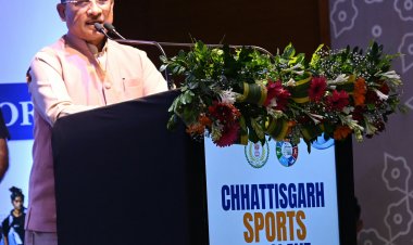 मुख्यमंत्री श्री विष्णु देव साय छत्तीसगढ़ में पहली बार आयोजित स्पोर्ट्स कॉन्क्लेव में हुए शामिल