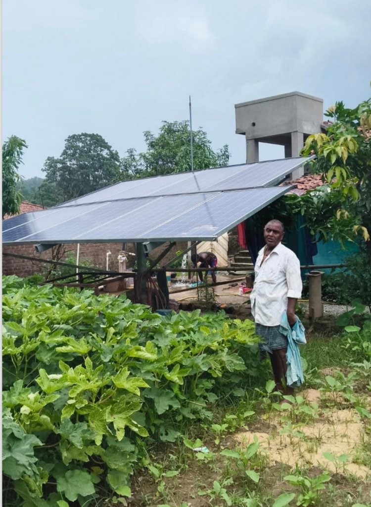 सीएम हेल्पलाइन की शिकायत का त्वरित समाधान ,सोलर पंप चालू होने से लौटी खेतों की रौनक